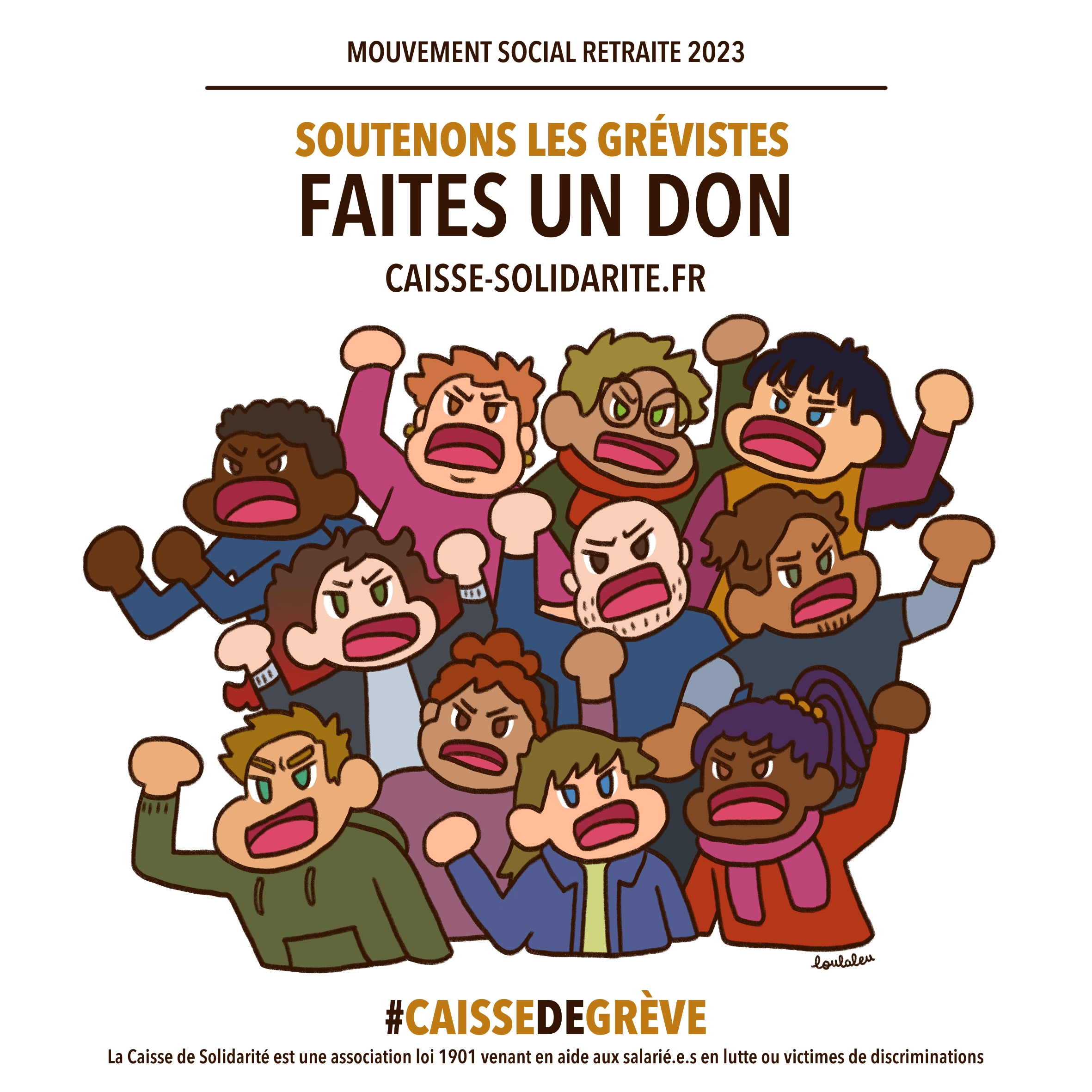 L'illustratrice LouLaleu soutient le mouvement social