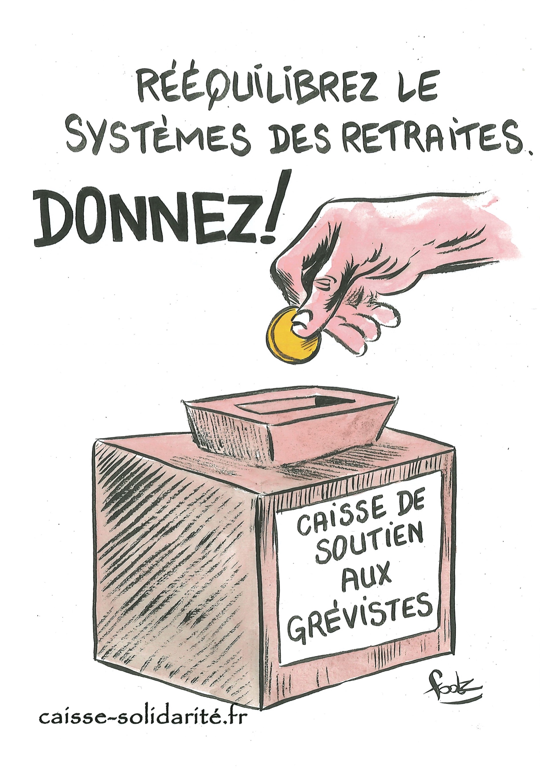 Le dessinateur Foolz soutient les grévistes
