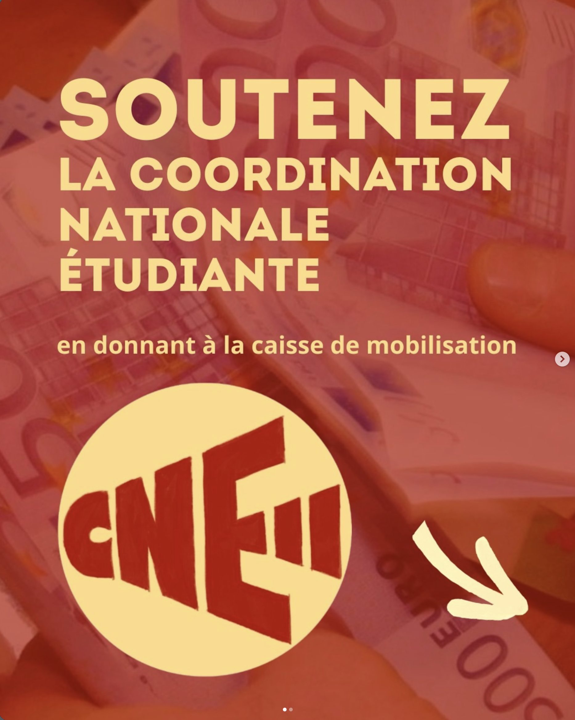 Soutenez la Coordination nationale étudiante
